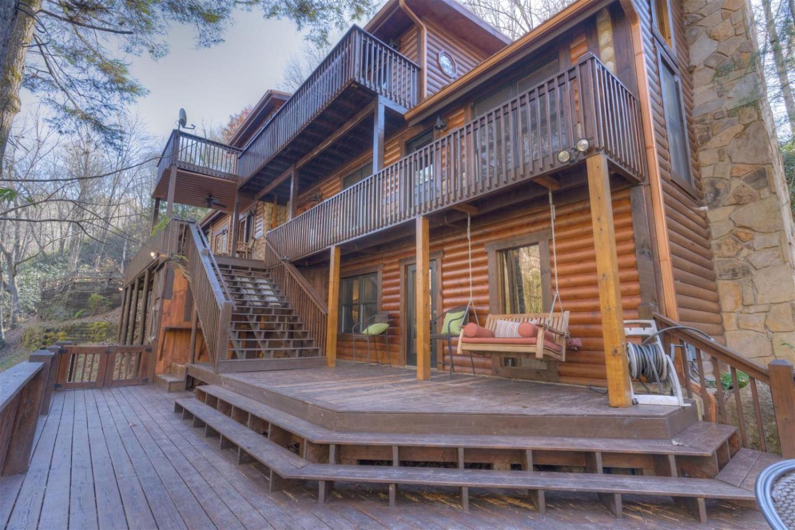 Rushing Waters - Creekside Cabin In North Ga Blue Ridge Eksteriør billede