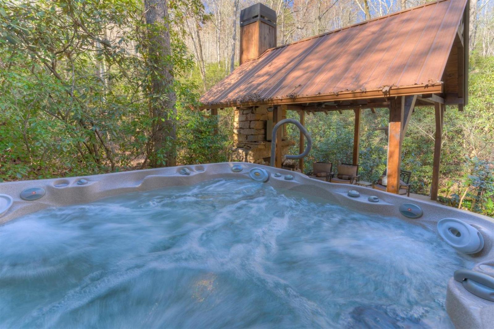 Rushing Waters - Creekside Cabin In North Ga Blue Ridge Eksteriør billede
