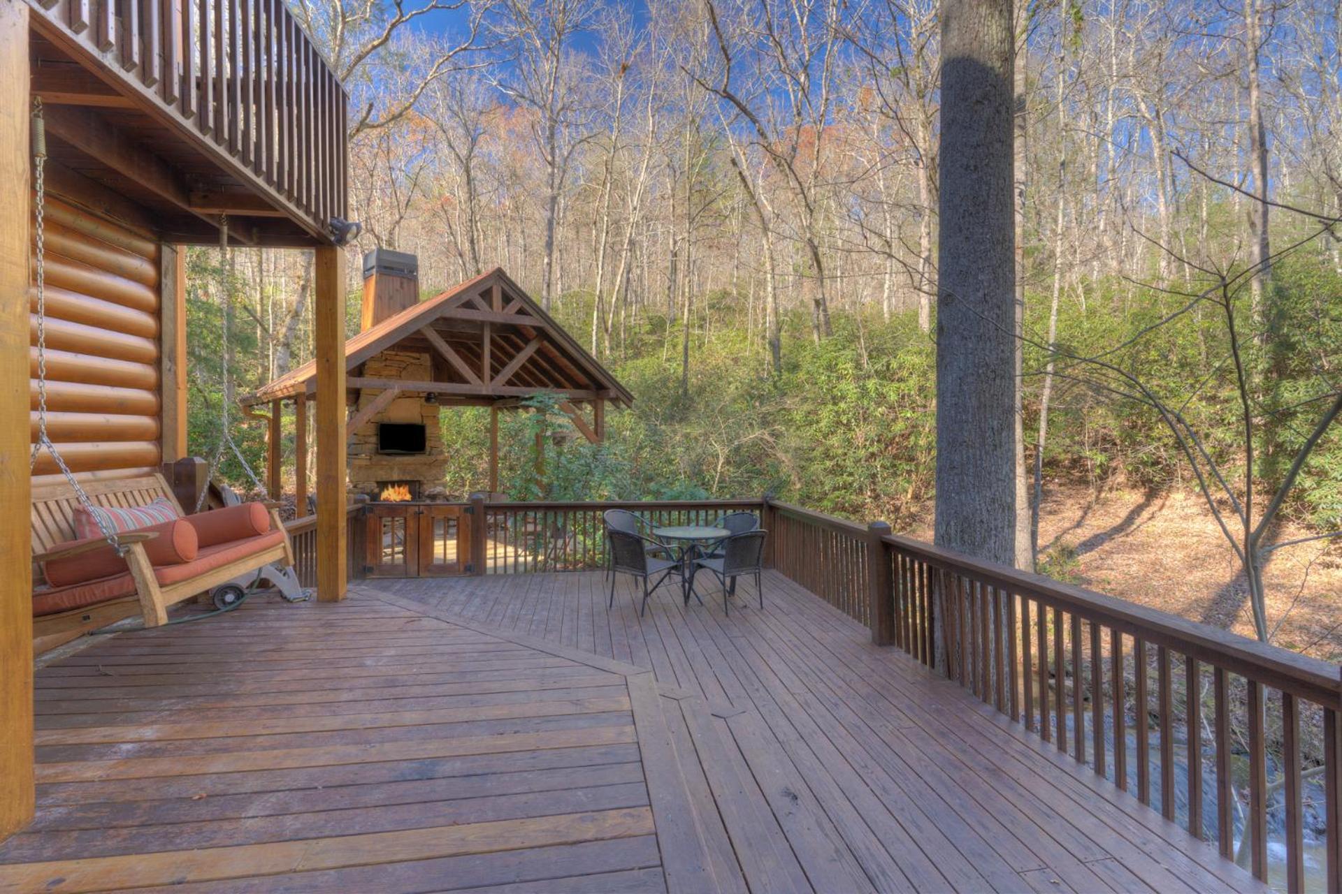 Rushing Waters - Creekside Cabin In North Ga Blue Ridge Eksteriør billede
