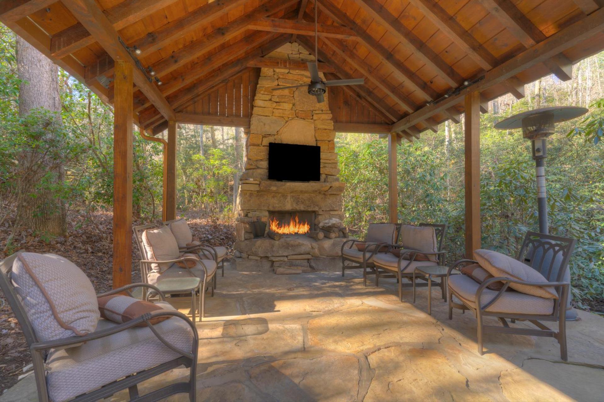 Rushing Waters - Creekside Cabin In North Ga Blue Ridge Eksteriør billede