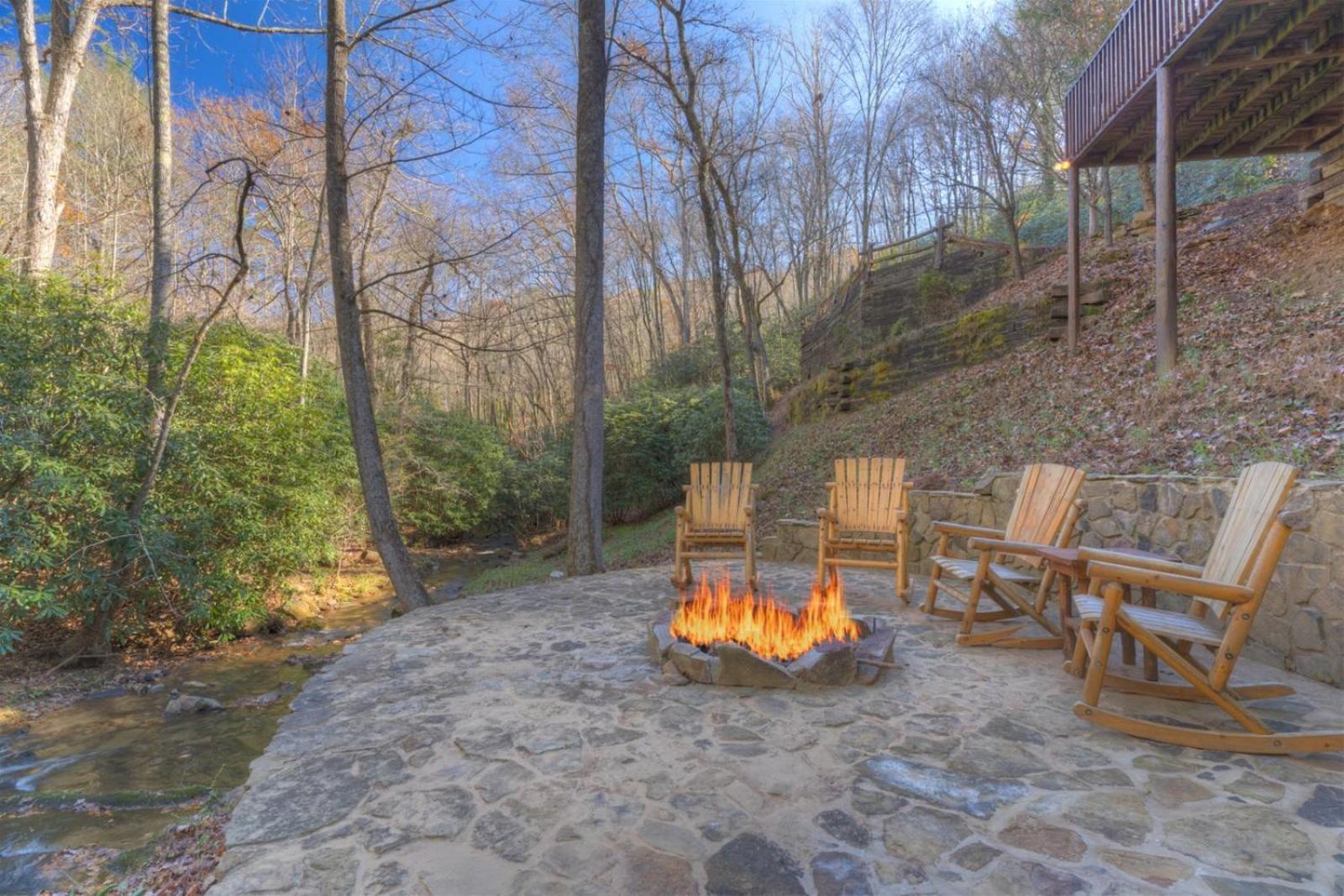Rushing Waters - Creekside Cabin In North Ga Blue Ridge Eksteriør billede